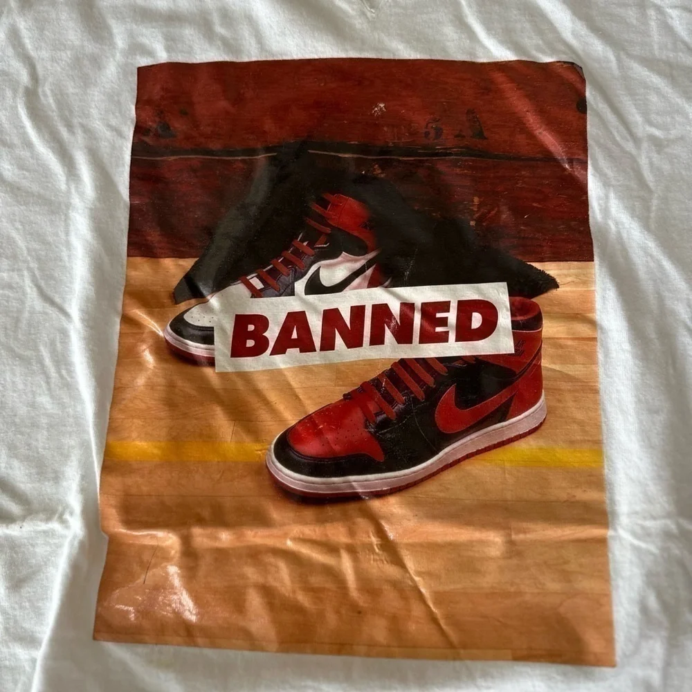 Nike Air Jordan 1 Banned Basketball Flight vintage Men’s Size 2XL White Retro